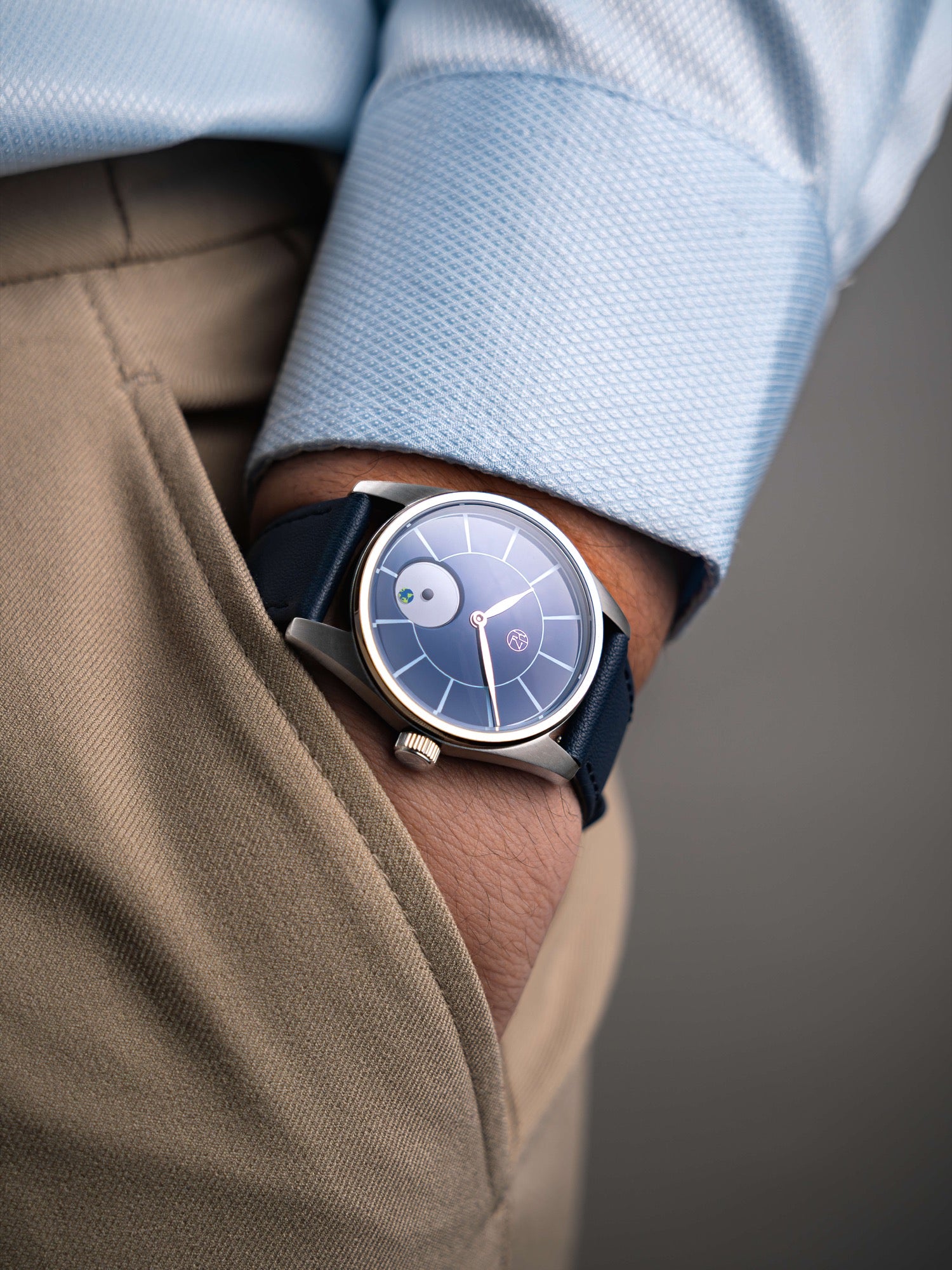 HZ.03 Blue Marble - Blue Enamel